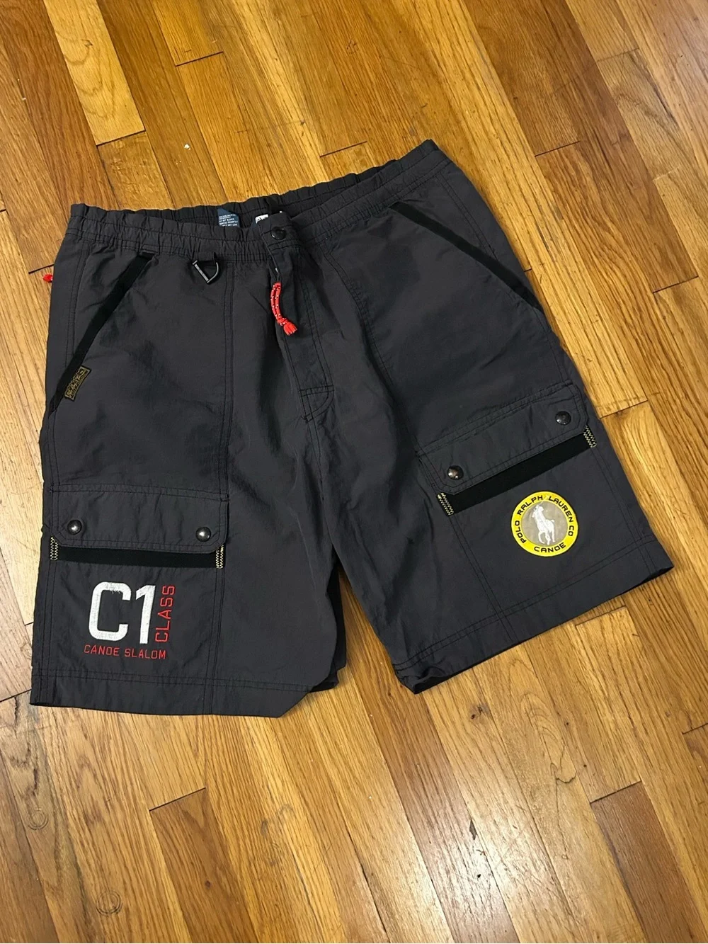 Polo Ralph Lauren Black Cargo Canoe Slalom Shorts
